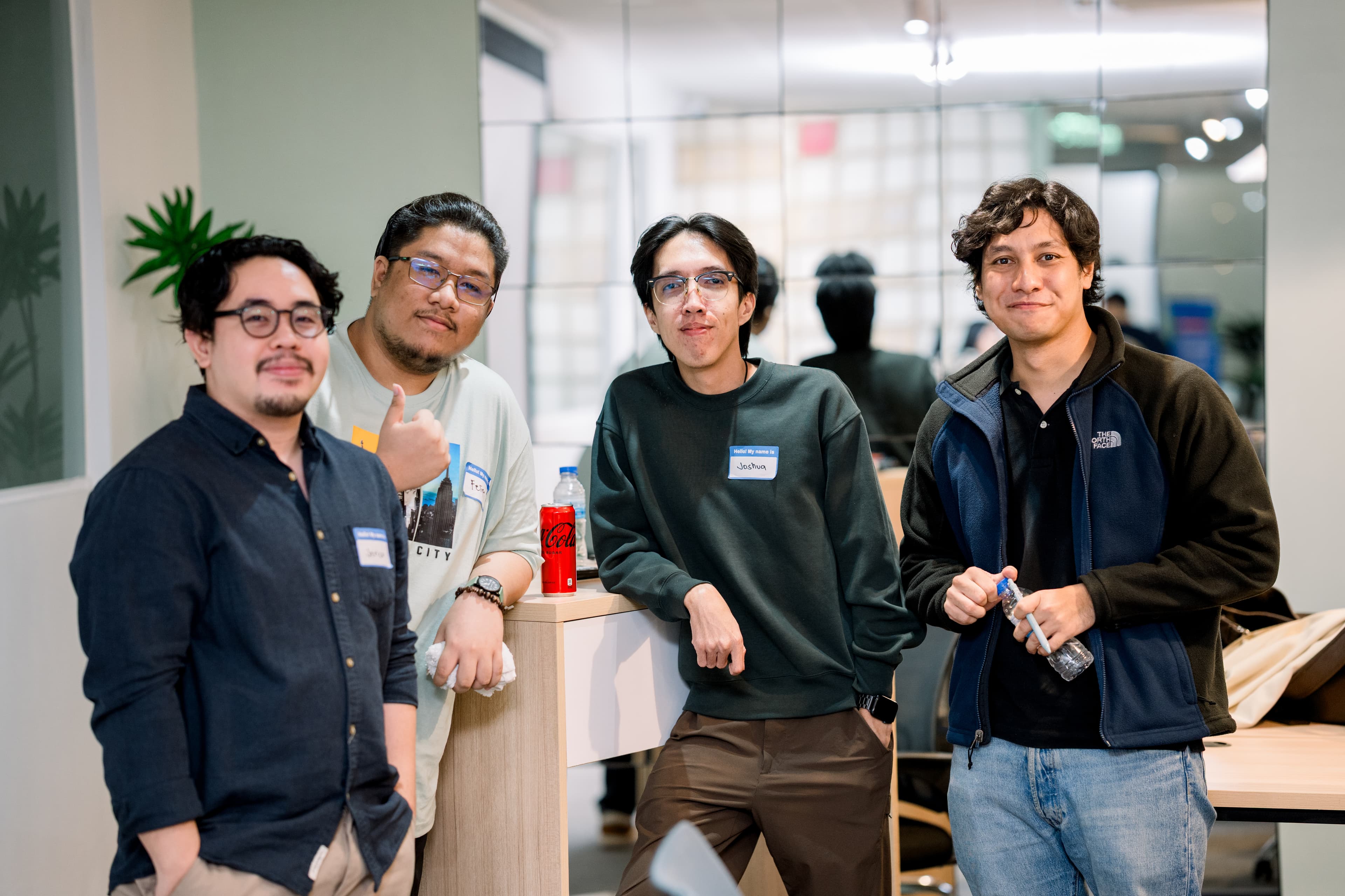 Four Clay Club Manila members posing together at a GTM meetup