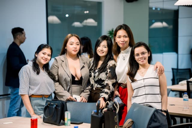Clay Club Manila women members networking at a GTM event