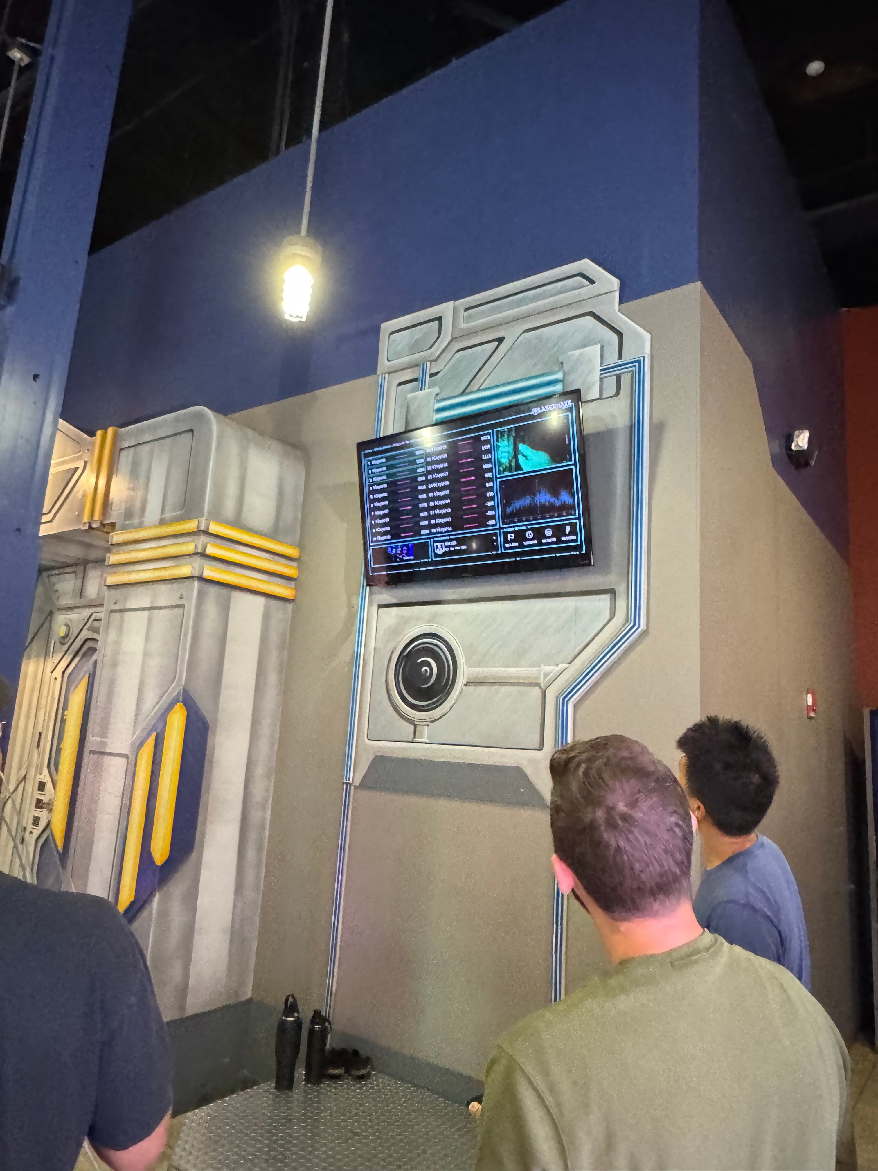 Ericson and Louise representing Team Lead Assassin at laser tag